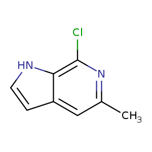 Cc1cc2cc[nH]c2c(n1)Cl