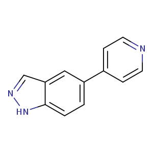 n1ccc(cc1)c1ccc2c(c1)cn[nH]2