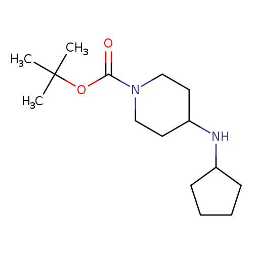 O=C(N1CCC(CC1)NC1CCCC1)OC(C)(C)C