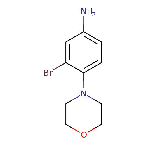 Nc1ccc(c(c1)Br)N1CCOCC1