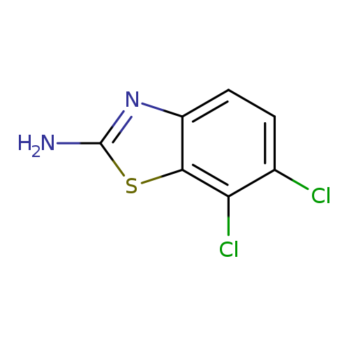 Nc1nc2c(s1)c(Cl)c(cc2)Cl