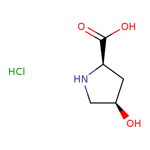 O[C@H]1CN[C@H](C1)C(=O)O.Cl