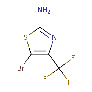 Nc1sc(c(n1)C(F)(F)F)Br