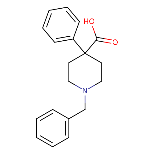 OC(=O)C1(CCN(CC1)Cc1ccccc1)c1ccccc1