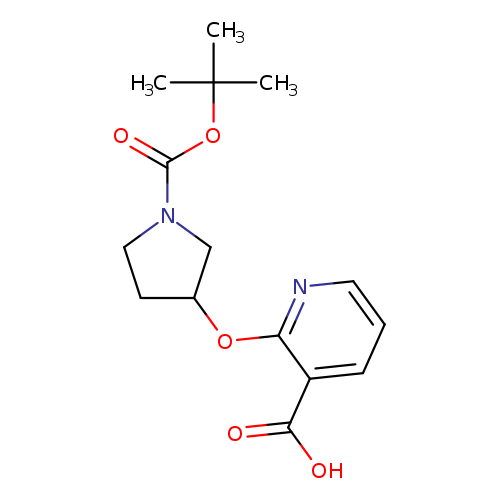 O=C(N1CCC(C1)Oc1ncccc1C(=O)O)OC(C)(C)C