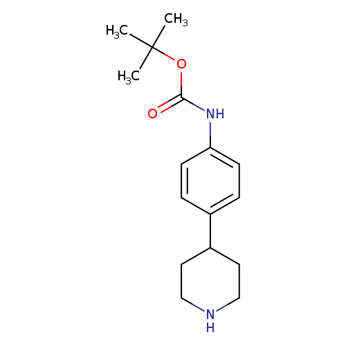 O=C(Nc1ccc(cc1)C1CCNCC1)OC(C)(C)C