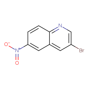 Brc1cnc2c(c1)cc(cc2)[N+](=O)[O-]