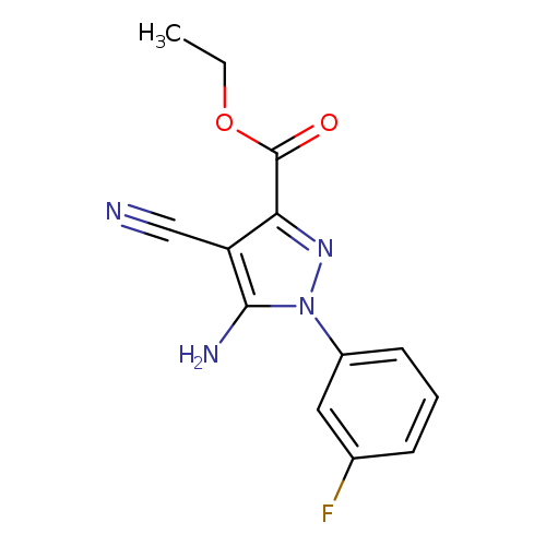 CCOC(=O)c1nn(c(c1C#N)N)c1cccc(c1)F