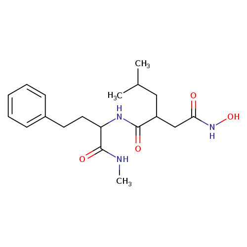 ONC(=O)CC(C(=O)NC(C(=O)NC)CCc1ccccc1)CC(C)C