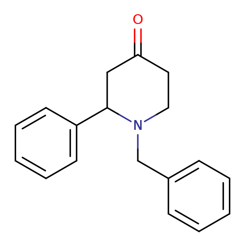 O=C1CCN(C(C1)c1ccccc1)Cc1ccccc1