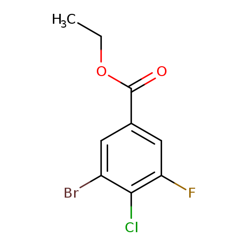 CCOC(=O)c1cc(F)c(c(c1)Br)Cl