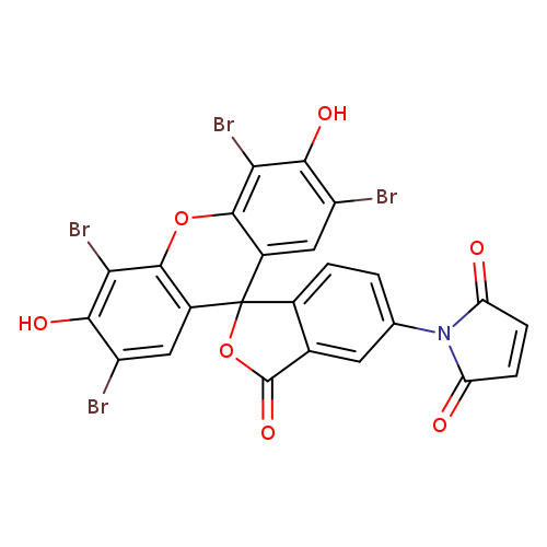 O=C1OC2(c3c1cc(cc3)N1C(=O)C=CC1=O)c1cc(Br)c(c(c1Oc1c2cc(Br)c(c1Br)O)Br)O