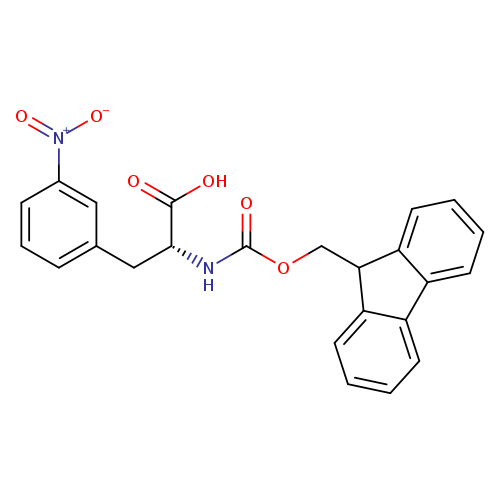 O=C(N[C@@H](C(=O)O)Cc1cccc(c1)[N+](=O)[O-])OCC1c2ccccc2c2c1cccc2