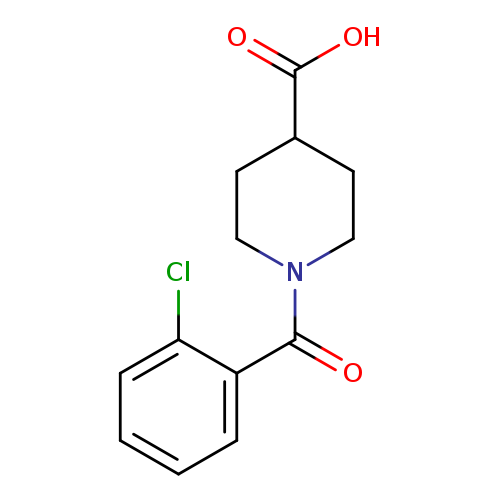 OC(=O)C1CCN(CC1)C(=O)c1ccccc1Cl