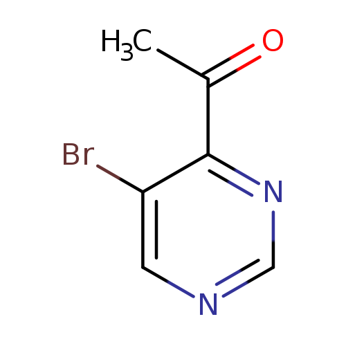 CC(=O)c1ncncc1Br