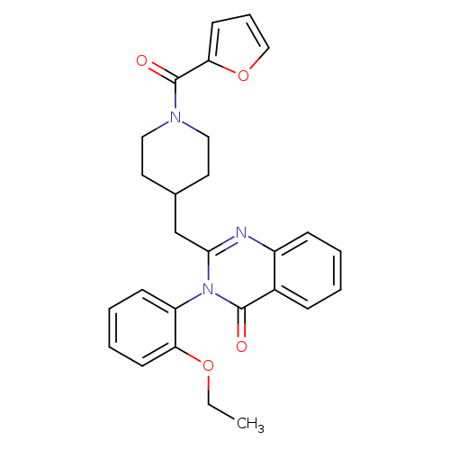 CCOc1ccccc1n1c(CC2CCN(CC2)C(=O)c2ccco2)nc2c(c1=O)cccc2