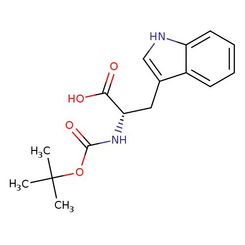 O=C(OC(C)(C)C)N[C@H](C(=O)O)Cc1c[nH]c2c1cccc2