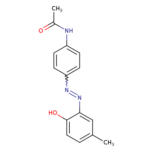 CC(=O)Nc1ccc(cc1)N=Nc1cc(C)ccc1O