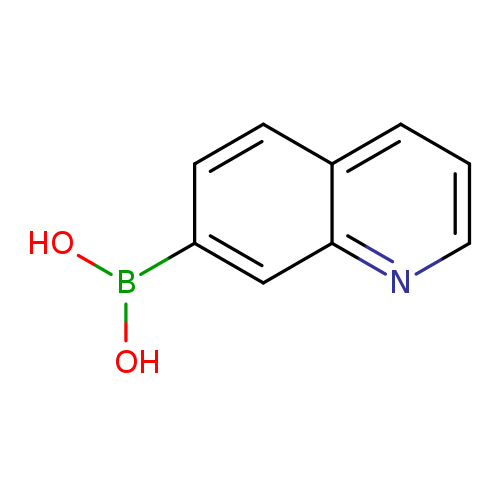 OB(c1ccc2c(c1)nccc2)O