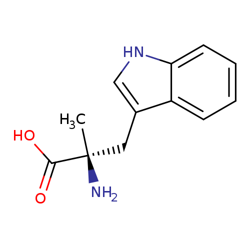 OC(=O)[C@](Cc1c[nH]c2c1cccc2)(N)C