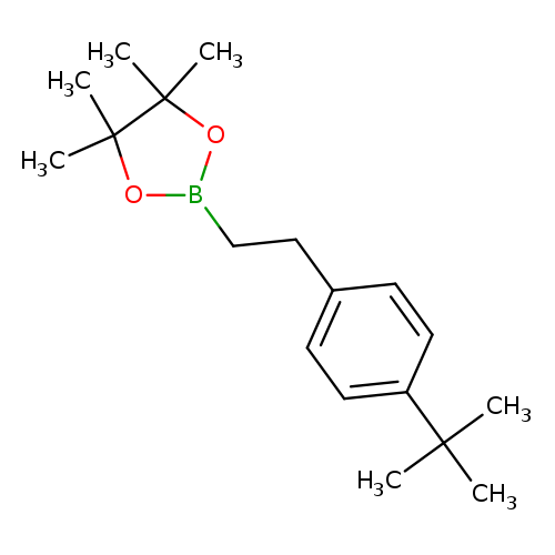 CC1(C)OB(OC1(C)C)CCc1ccc(cc1)C(C)(C)C