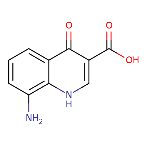 OC(=O)c1c[nH]c2c(c1=O)cccc2N