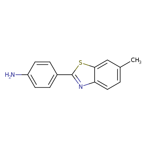 Nc1ccc(cc1)c1nc2c(s1)cc(cc2)C