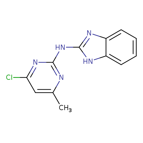 Cc1cc(Cl)nc(n1)Nc1nc2c([nH]1)cccc2
