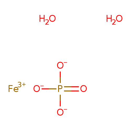 [O-]P(=O)([O-])[O-].O.O.[Fe+3]