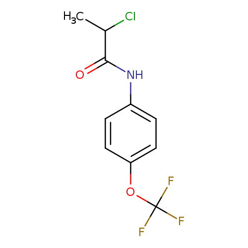 CC(C(=O)Nc1ccc(cc1)OC(F)(F)F)Cl