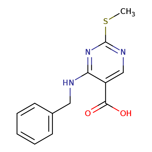 CSc1ncc(c(n1)NCc1ccccc1)C(=O)O