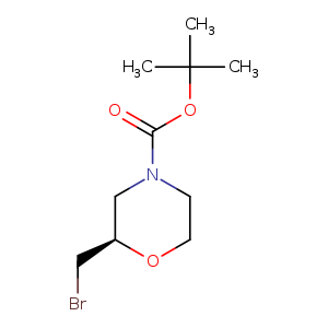BrC[C@@H]1OCCN(C1)C(=O)OC(C)(C)C