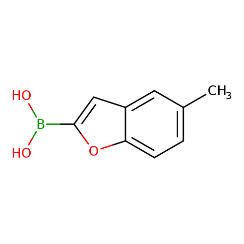 Cc1ccc2c(c1)cc(o2)B(O)O