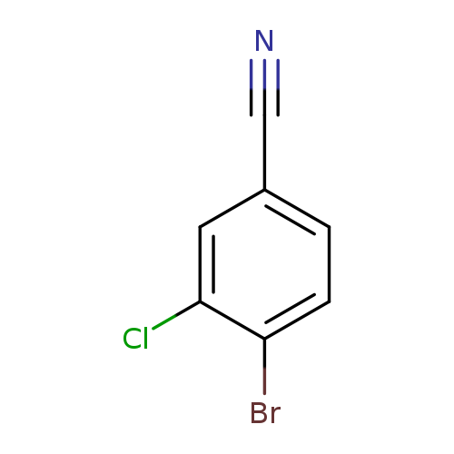 N#Cc1ccc(c(c1)Cl)Br