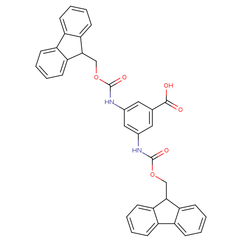 O=C(Nc1cc(NC(=O)OCC2c3ccccc3c3c2cccc3)cc(c1)C(=O)O)OCC1c2ccccc2c2c1cccc2
