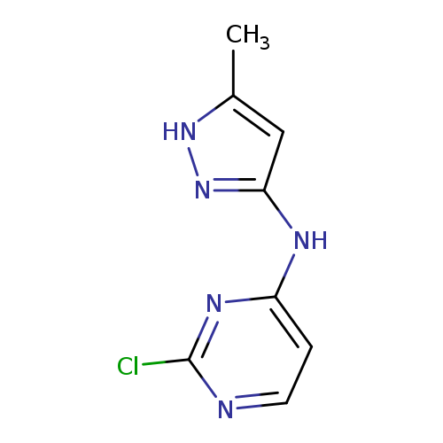 Cc1[nH]nc(c1)Nc1ccnc(n1)Cl