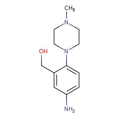OCc1cc(N)ccc1N1CCN(CC1)C