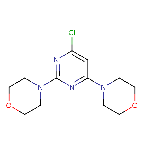 Clc1cc(nc(n1)N1CCOCC1)N1CCOCC1