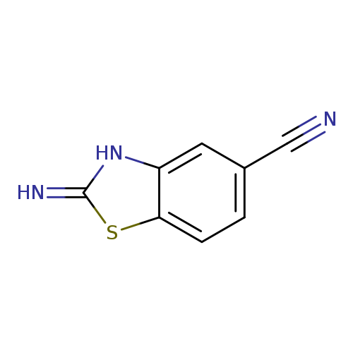 N#Cc1ccc2c(c1)[nH]c(=N)s2