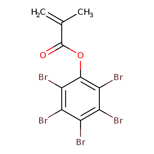 O=C(C(=C)C)Oc1c(Br)c(Br)c(c(c1Br)Br)Br