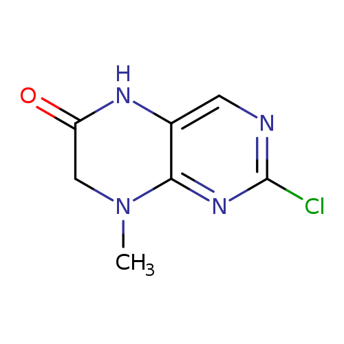 O=C1CN(C)c2c(N1)cnc(n2)Cl