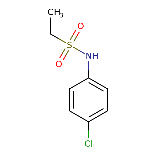 CCS(=O)(=O)Nc1ccc(cc1)Cl