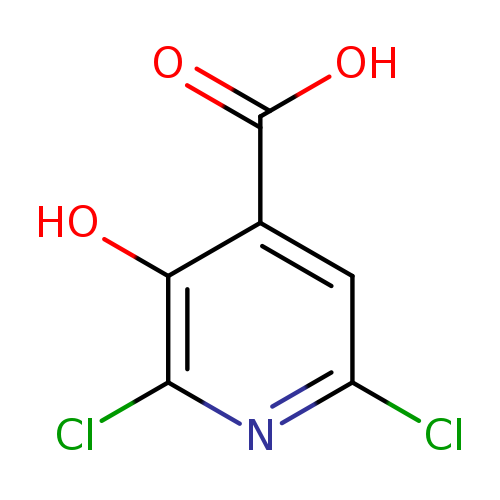 Clc1nc(Cl)c(c(c1)C(=O)O)O
