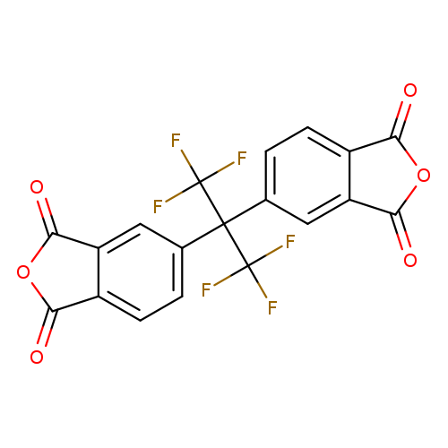 O=C1OC(=O)c2c1cc(cc2)C(C(F)(F)F)(C(F)(F)F)c1ccc2c(c1)C(=O)OC2=O