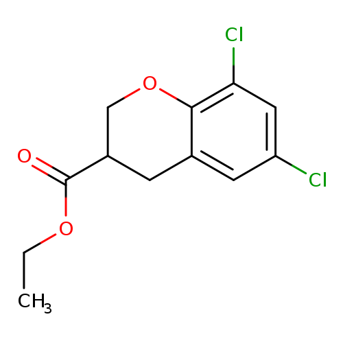 CCOC(=O)C1COc2c(C1)cc(cc2Cl)Cl