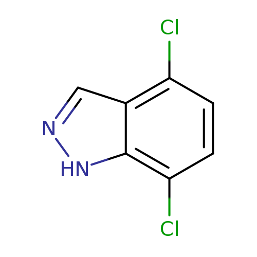 Clc1ccc(c2c1[nH]nc2)Cl