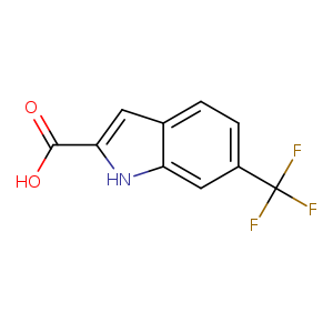 OC(=O)c1cc2c([nH]1)cc(cc2)C(F)(F)F