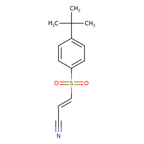 N#C/C=C/S(=O)(=O)c1ccc(cc1)C(C)(C)C