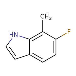 Fc1ccc2c(c1C)[nH]cc2