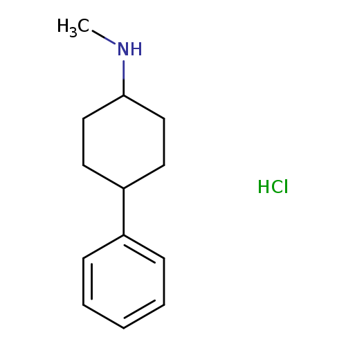 CNC1CCC(CC1)c1ccccc1.Cl